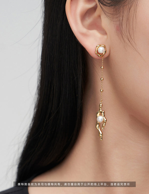 AB pearl earrings