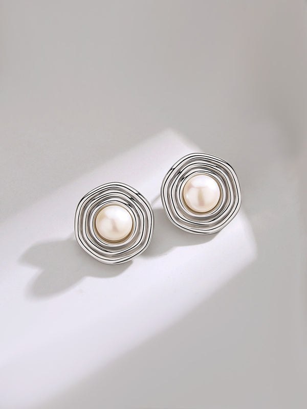 Original senior retro pearl ear decoration