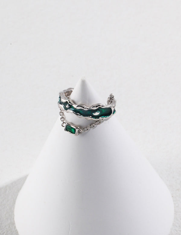 Drip glaze ring