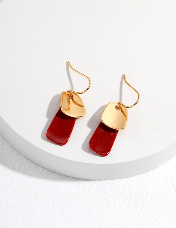 Red Drop Sumi earrings