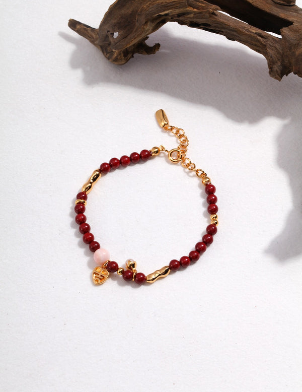 Cinnabar bracelet