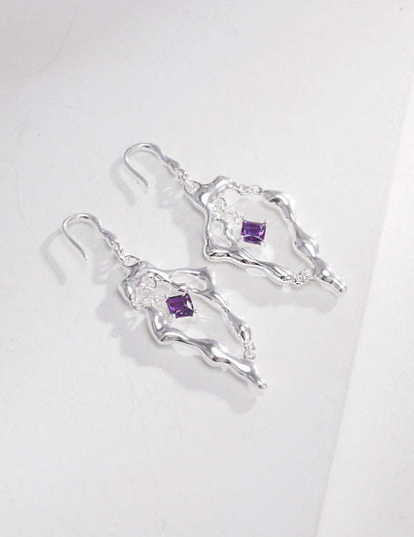 Amethyl earrings