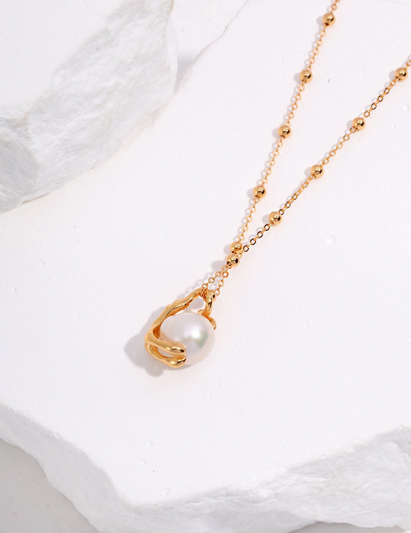 Positive Yuan Baroque Pearl Necklace