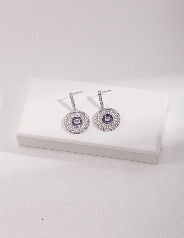 Silver temperament earrings