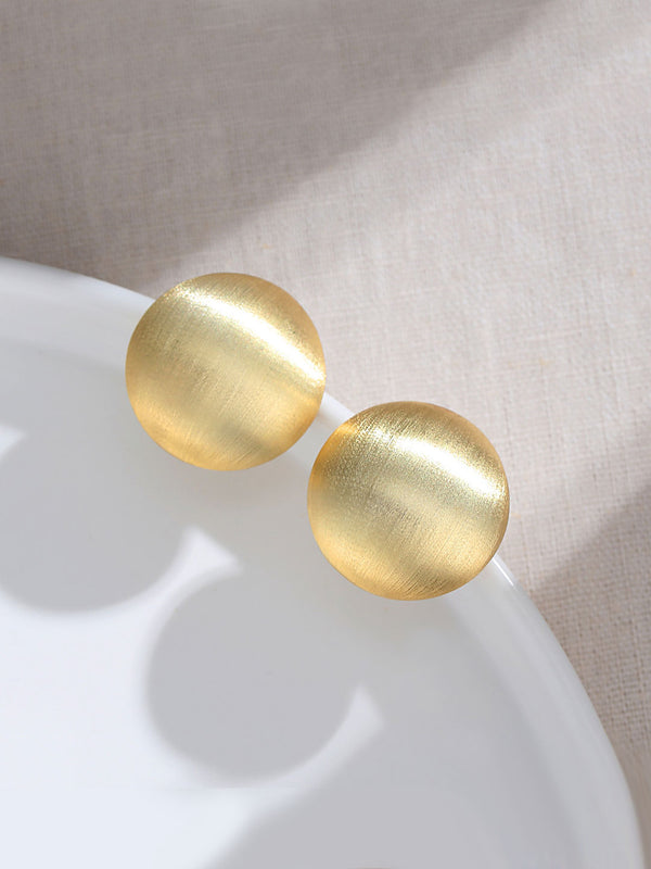 Matte semicircle earrings