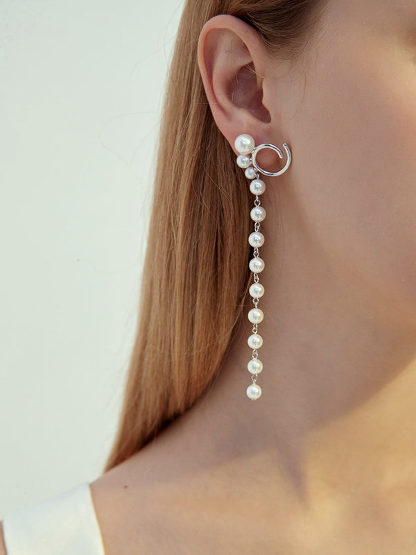 Benzhu long earrings