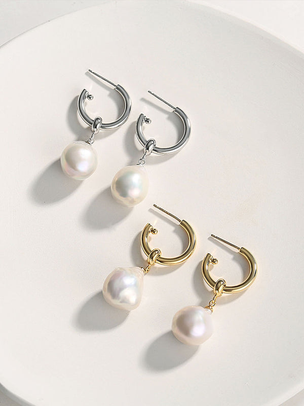 Alien Baroque Pearl earrings