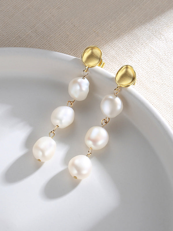 Alien Baroque Pearl earrings