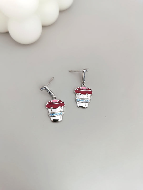 Snowfall drink earrings